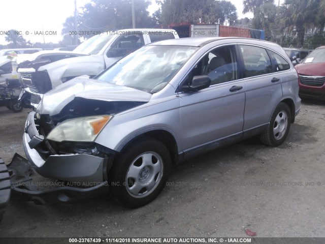 JHLRE38397C066695 - 2007 HONDA CR-V LX SILVER photo 2