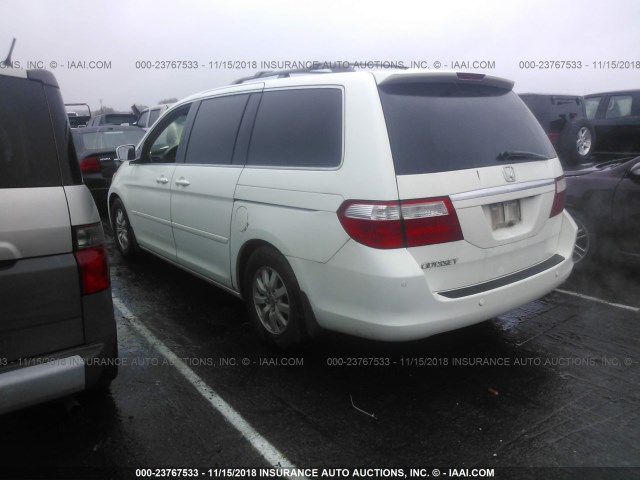 5FNRL38856B088869 - 2006 HONDA ODYSSEY TOURING WHITE photo 3