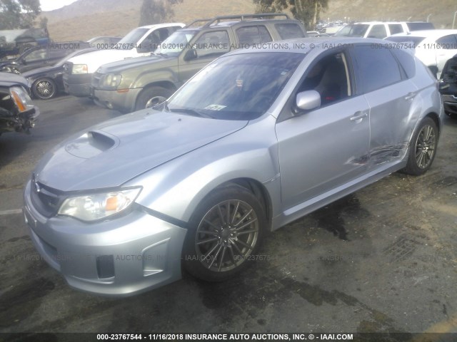 JF1GR7E66EG267531 - 2014 SUBARU IMPREZA WRX SILVER photo 2