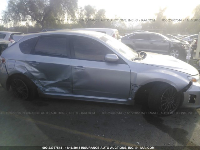 JF1GR7E66EG267531 - 2014 SUBARU IMPREZA WRX SILVER photo 6