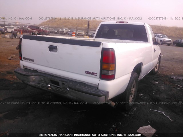 1GCEC14W0YE233456 - 2000 CHEVROLET SILVERADO C1500 WHITE photo 4