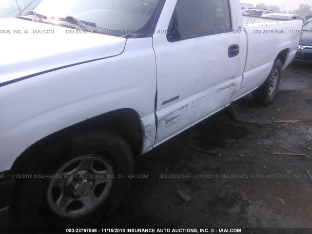 1GCEC14W0YE233456 - 2000 CHEVROLET SILVERADO C1500 WHITE photo 6