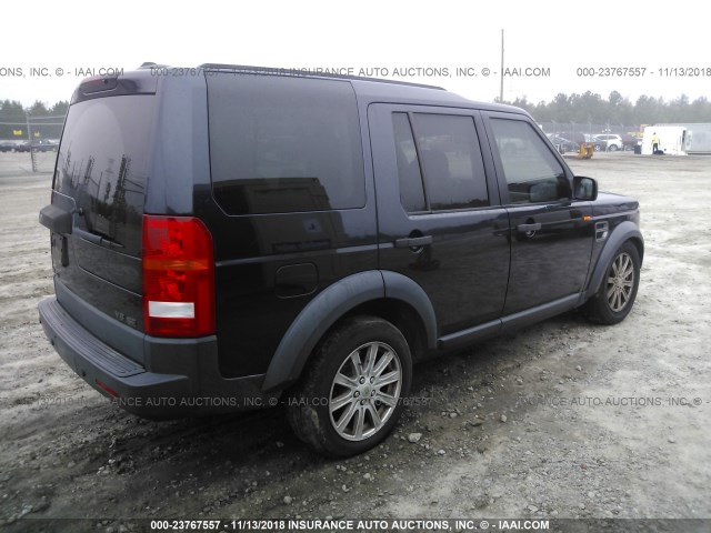 SALAE25457A427782 - 2007 LAND ROVER LR3 BLACK photo 4