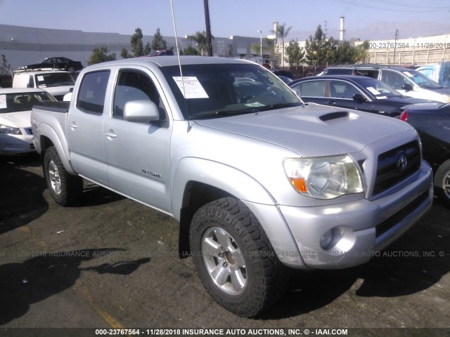 3TMJU62N48M058562 - 2008 TOYOTA TACOMA DOUBLE CAB PRERUNNER SILVER photo 1