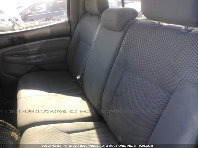 3TMJU62N48M058562 - 2008 TOYOTA TACOMA DOUBLE CAB PRERUNNER SILVER photo 8