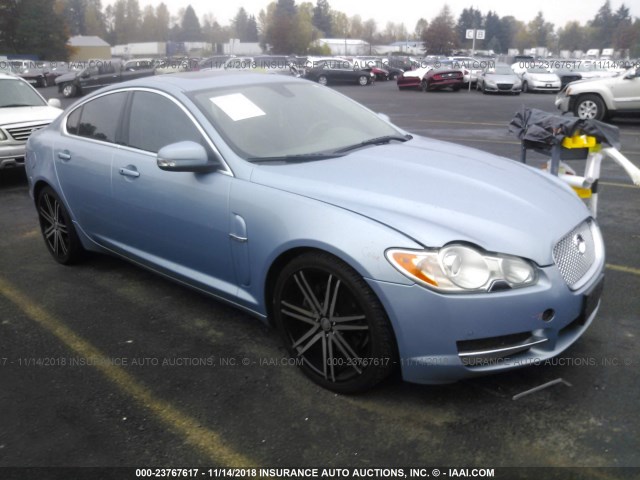 SAJWA06B09HR25619 - 2009 JAGUAR XF PREMIUM LUXURY Light Blue photo 1