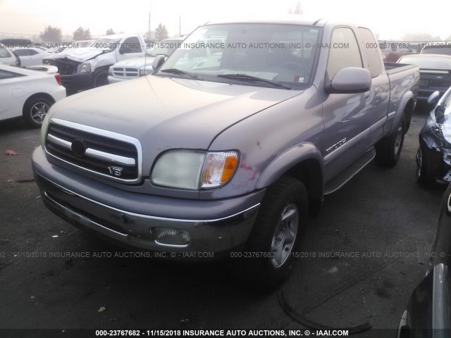 5TBBT48171S167368 - 2001 TOYOTA TUNDRA ACCESS CAB LIMITED SILVER photo 2