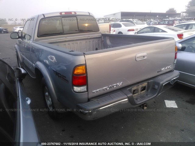 5TBBT48171S167368 - 2001 TOYOTA TUNDRA ACCESS CAB LIMITED SILVER photo 3