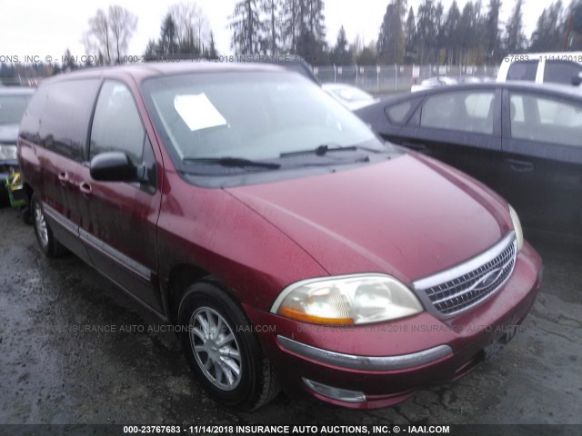 2FMZA5246YBA25122 - 2000 FORD WINDSTAR SE RED photo 1