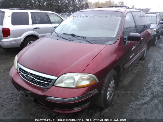 2FMZA5246YBA25122 - 2000 FORD WINDSTAR SE RED photo 2