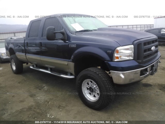 1FTSW31S31ED53748 - 2001 FORD F350 SRW SUPER DUTY BLUE photo 1