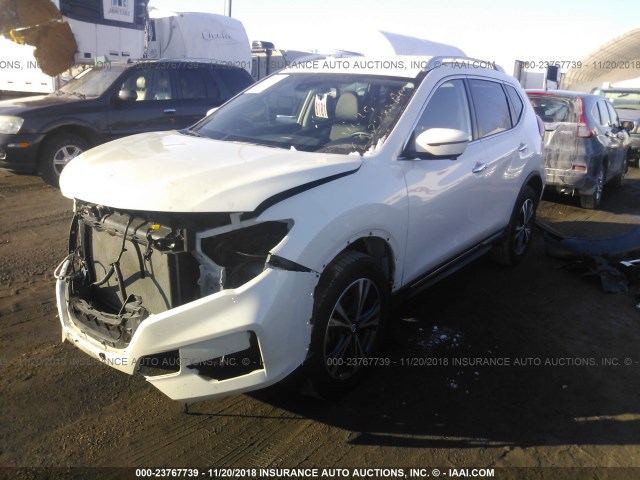 JN8AT2MV2HW252228 - 2017 NISSAN ROGUE S/SL/SV WHITE photo 2