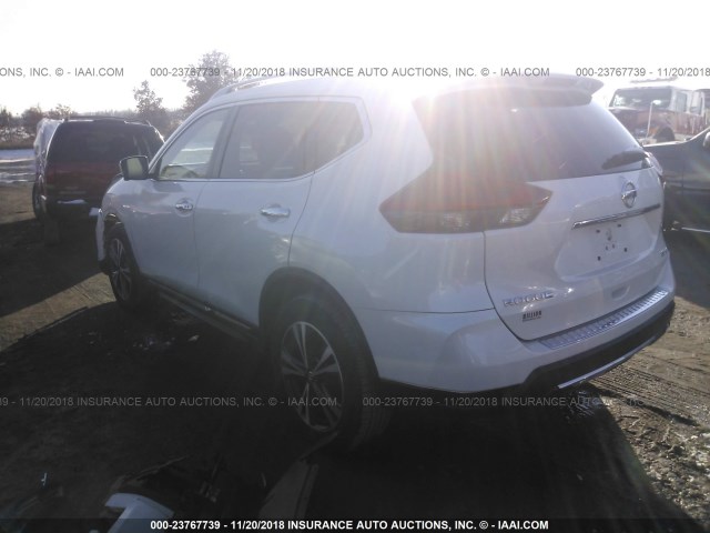 JN8AT2MV2HW252228 - 2017 NISSAN ROGUE S/SL/SV WHITE photo 3