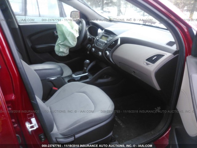 KM8JTCAFXFU103357 - 2015 HYUNDAI TUCSON RED photo 5