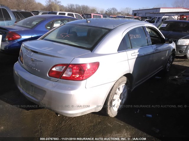 1C3LC46K08N133297 - 2008 CHRYSLER SEBRING LX SILVER photo 4