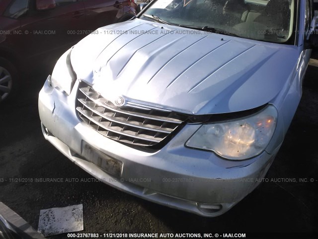 1C3LC46K08N133297 - 2008 CHRYSLER SEBRING LX SILVER photo 6