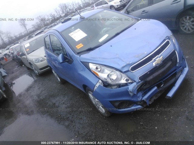 KL8CD6S97EC539987 - 2014 CHEVROLET SPARK 1LT BLUE photo 1