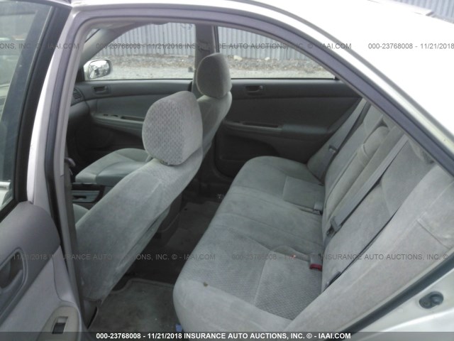 4T1BE32K03U774977 - 2003 TOYOTA CAMRY LE/XLE/SE SILVER photo 8