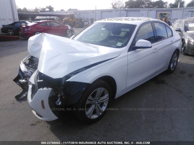 WBA8E3G5XGNU00603 - 2016 BMW 328 XI SULEV WHITE photo 2