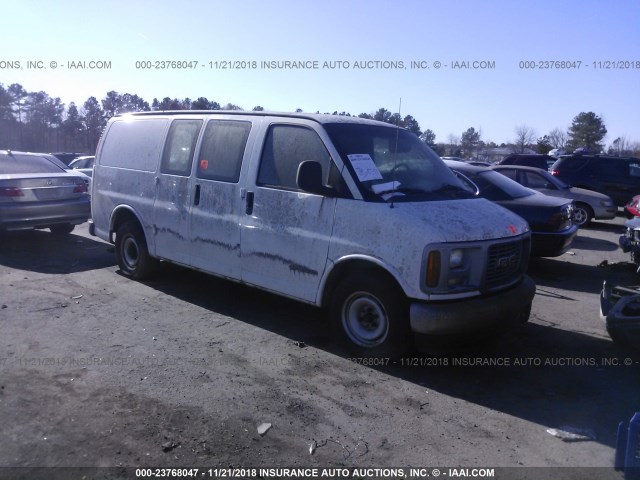 1GTFG25M321106923 - 2002 GMC SAVANA G2500 WHITE photo 1