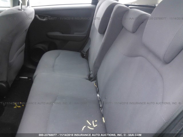 JHMGE8H3XDC074591 - 2013 HONDA FIT GRAY photo 8