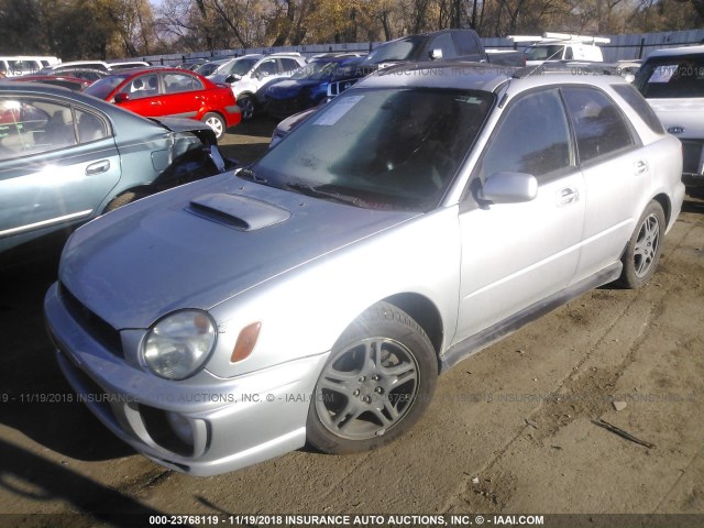 JF1GG29692H834923 - 2002 SUBARU IMPREZA WRX SILVER photo 2