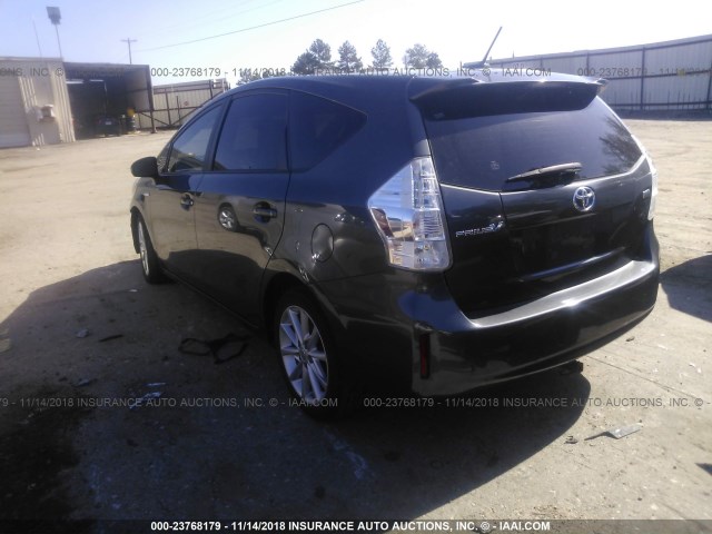 JTDZN3EU6C3028006 - 2012 TOYOTA PRIUS V GRAY photo 3