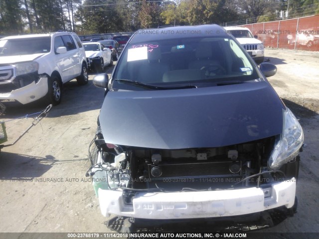 JTDZN3EU6C3028006 - 2012 TOYOTA PRIUS V GRAY photo 6