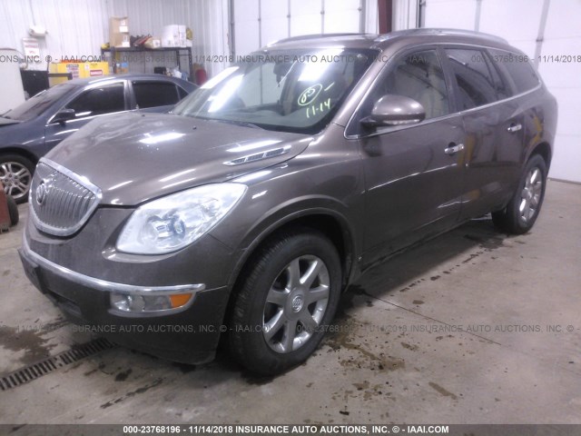 5GAEV23D79J133395 - 2009 BUICK ENCLAVE CXL BROWN photo 2