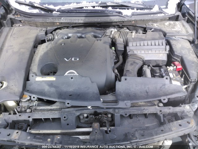 1N4AA51E99C819521 - 2009 NISSAN MAXIMA S/SV GRAY photo 10