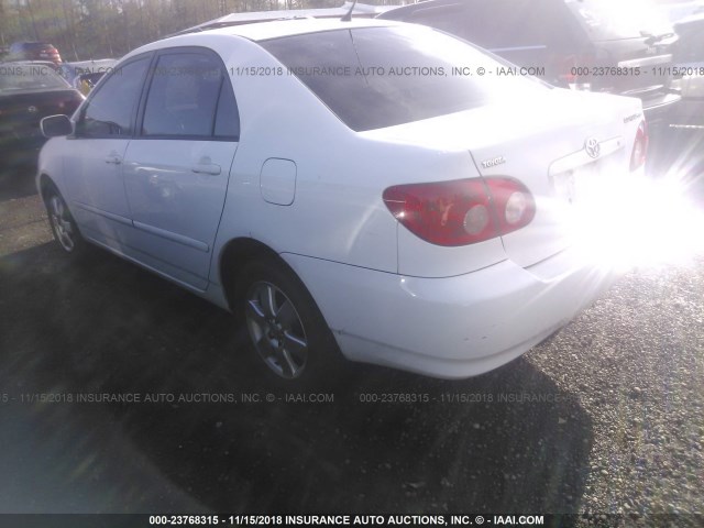 1NXBR32E95Z447141 - 2005 TOYOTA COROLLA CE/LE/S WHITE photo 3