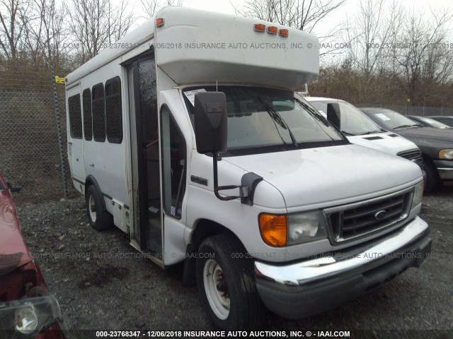 1FDSE35L27DB03059 - 2007 FORD ECONOLINE E350 SUPER DUTY CTWAY VAN WHITE photo 1