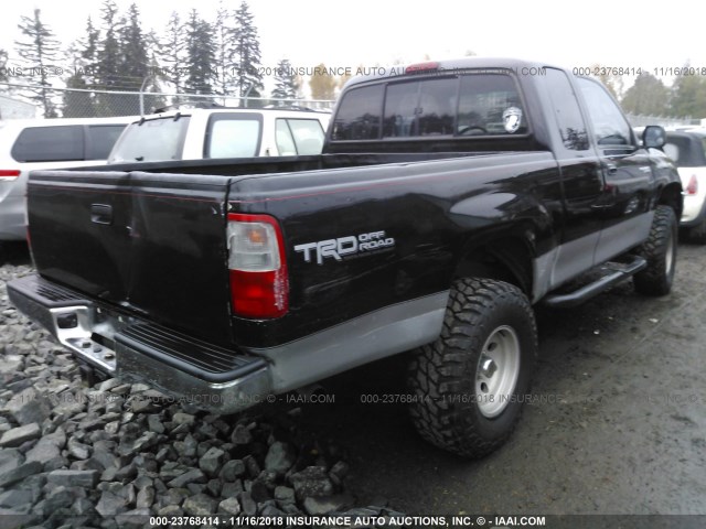 JT4UN24D2T0018984 - 1996 TOYOTA T100 XTRACAB SR5 BLACK photo 4