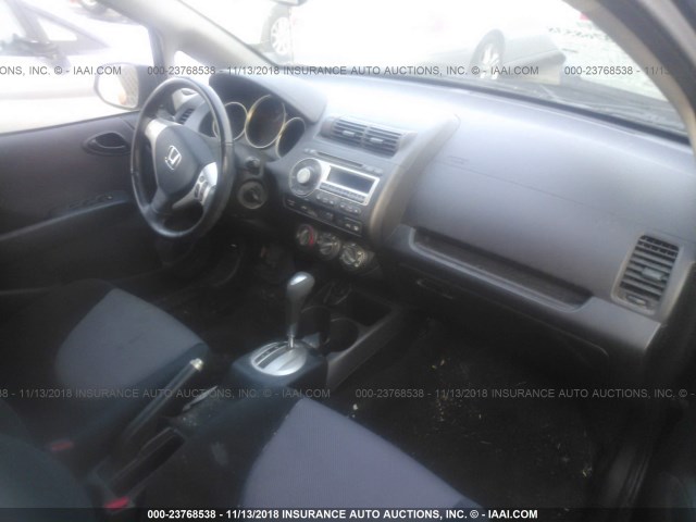 JHMGD38627S006988 - 2007 HONDA FIT S 黑色 照片 5