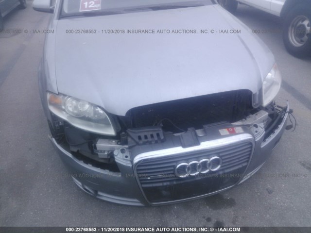 WAUDF68E15A426863 - 2005 AUDI A4 2.0T QUATTRO SILVER photo 6