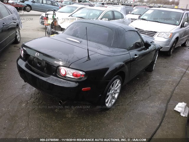 JM1NC26F480143307 - 2008 MAZDA MX-5 MIATA BLACK photo 4