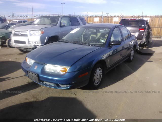 1G8ZF52822Z164431 - 2002 SATURN SL BLUE photo 2