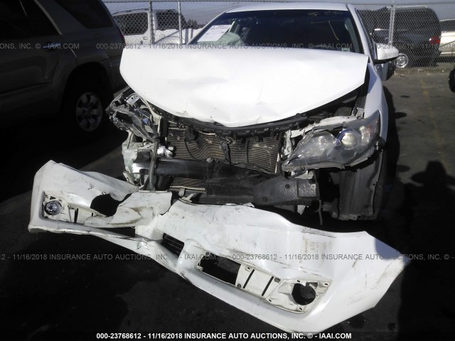 4T1BF1FK5CU563608 - 2012 TOYOTA CAMRY SE/LE/XLE WHITE photo 6