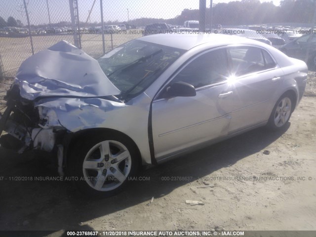 1G1ZB5E04CF339815 - 2012 CHEVROLET MALIBU LS ვერცხლისფერი ფოტო 2