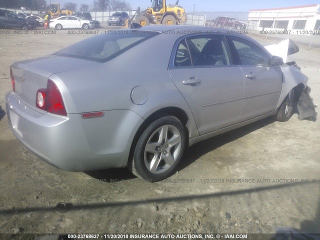1G1ZB5E04CF339815 - 2012 CHEVROLET MALIBU LS ვერცხლისფერი ფოტო 4