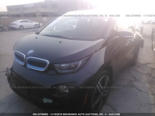 WBY1Z4C51FV278263 - 2015 BMW I3 REX BLACK photo 2