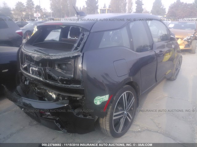 WBY1Z4C51FV278263 - 2015 BMW I3 REX BLACK photo 4