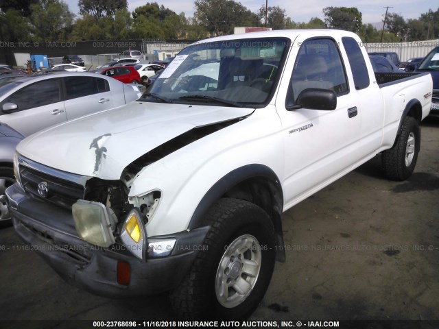 4TASM92N6XZ446665 - 1999 TOYOTA TACOMA XTRACAB PRERUNNER WHITE photo 2