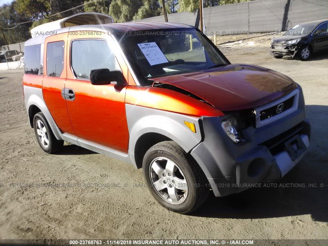 5J6YH18583L004375 - 2003 HONDA ELEMENT EX ORANGE photo 1