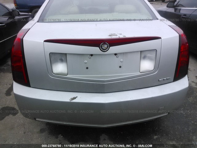 1G6DP567950107847 - 2005 CADILLAC CTS HI FEATURE V6 SILVER photo 6