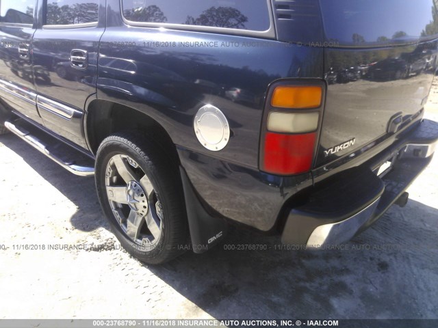 1GKEC13V64R151442 - 2004 GMC YUKON BLUE photo 6