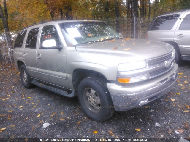 1GNEK13T11J140234 - 2001 CHEVROLET TAHOE K1500 GOLD photo 1