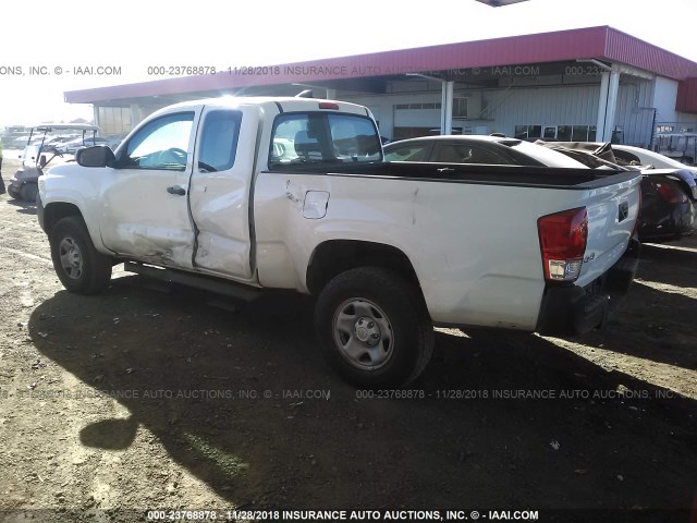 5TFSX5EN1HX052861 - 2017 TOYOTA TACOMA ACCESS CAB/SR/SR5 WHITE photo 3