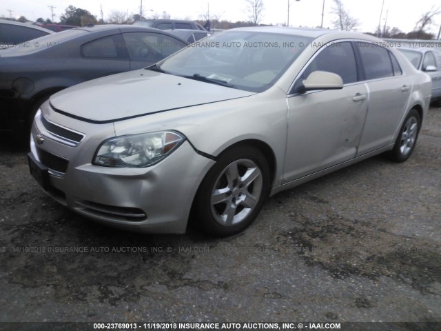 1G1ZH57B89F255356 - 2009 CHEVROLET MALIBU 1LT GOLD photo 2