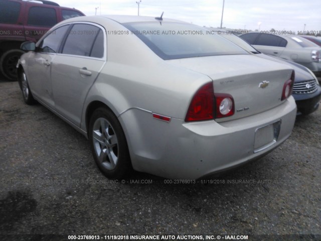 1G1ZH57B89F255356 - 2009 CHEVROLET MALIBU 1LT GOLD photo 3